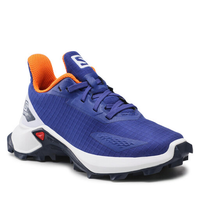 SALOMON apavi Alphacross Blast J blue/white/orange