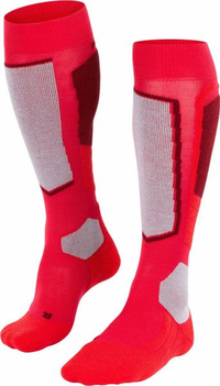 FALKE zeķes SK2 W Wool pink/grey/red