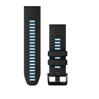 GARMIN watch band Quickfit 26mm Silicone black/cirrus blue