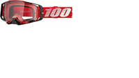100% goggles Armega red w/clear