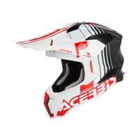 ACERBIS helmet Airstrike-C white/red