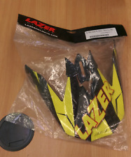 LAZER ķiveres nadziņš MX8 Geotech PC carbon/yellow fluo/red