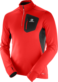 SALOMON jacket Trail Runner Warm Mid red/black