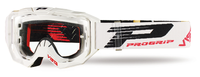PROGRIP brilles 3303 Vista white w/clear 3310 w/XLens