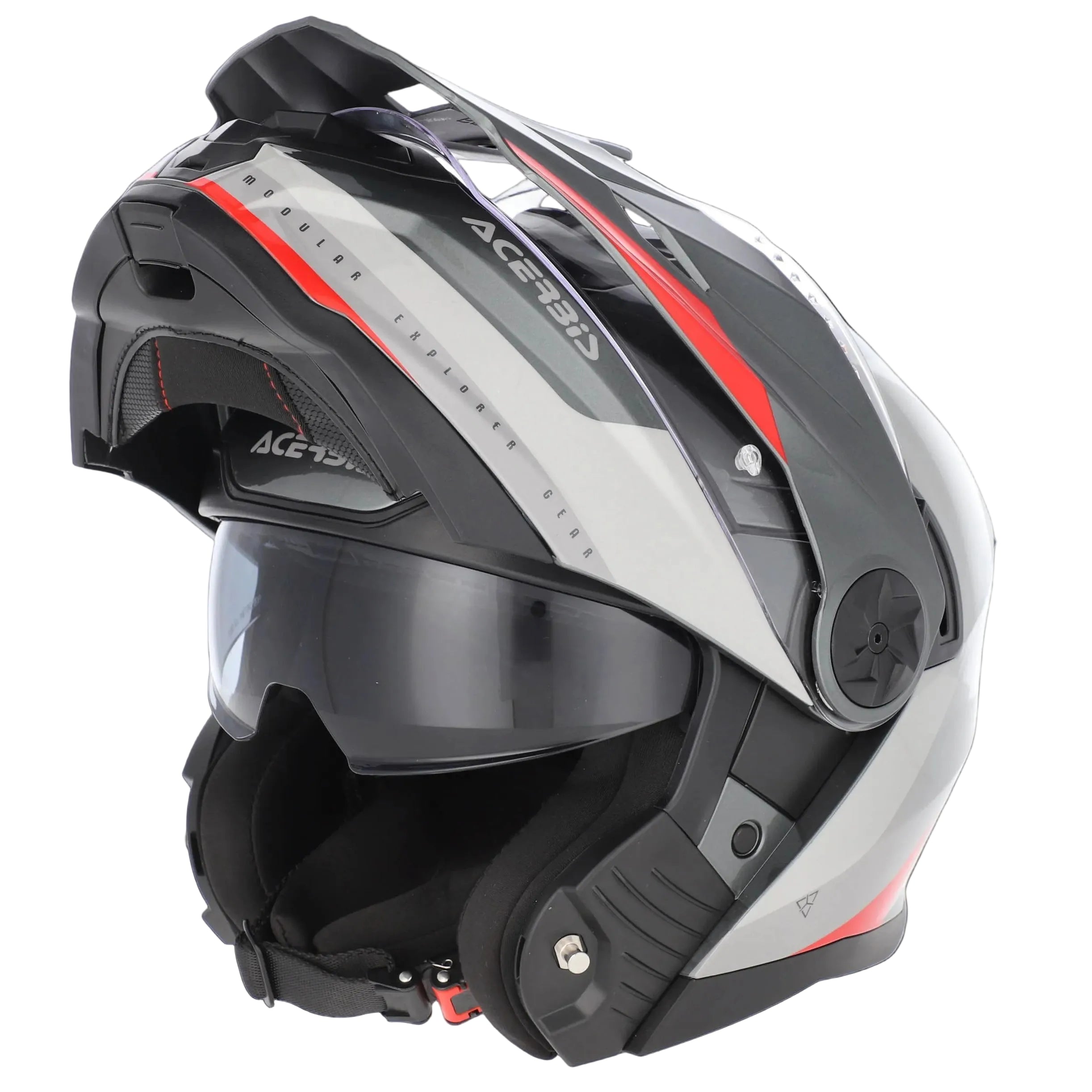 ACERBIS Helm Rider Graphic grau/rot