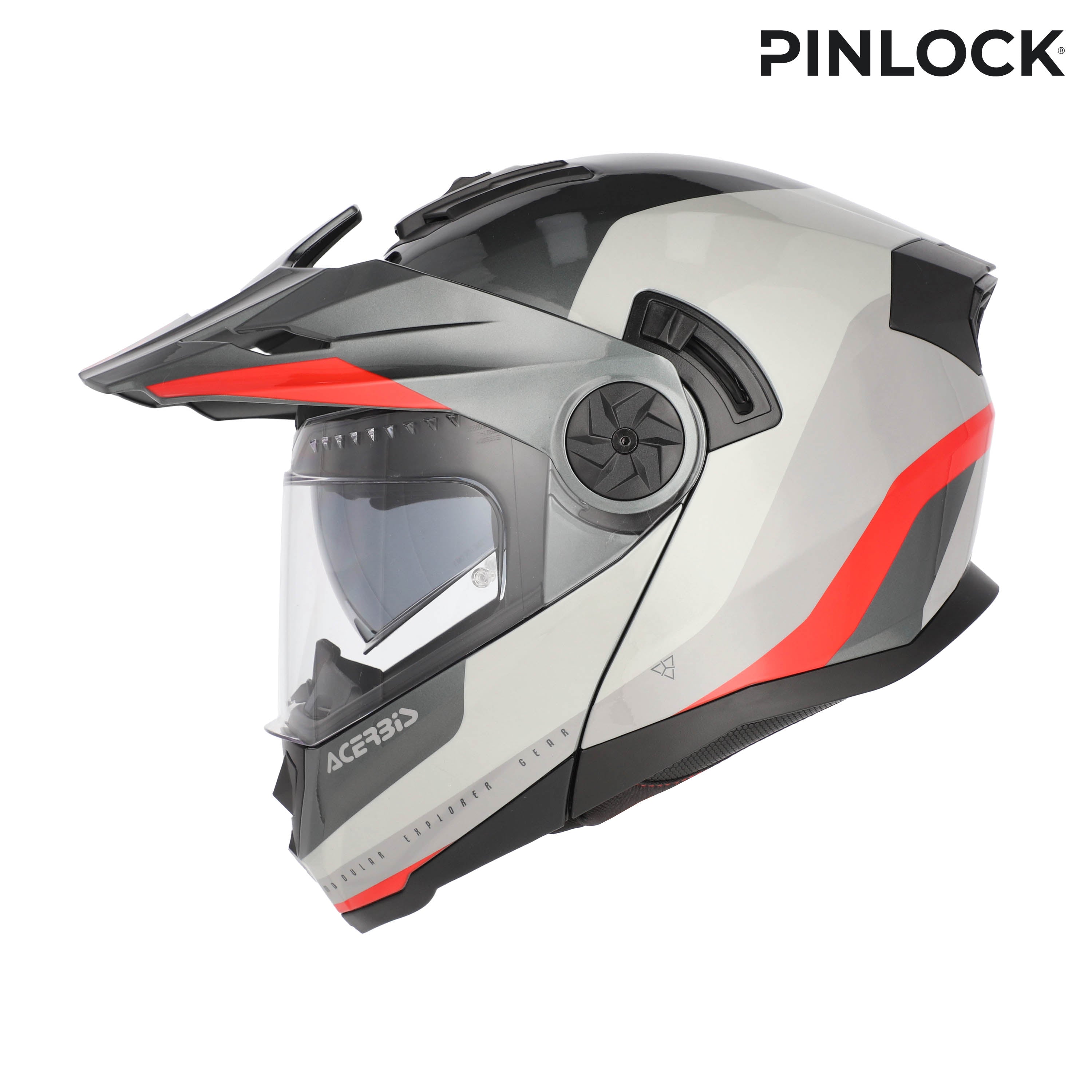 ACERBIS helmet Rider Graphic grey/red
