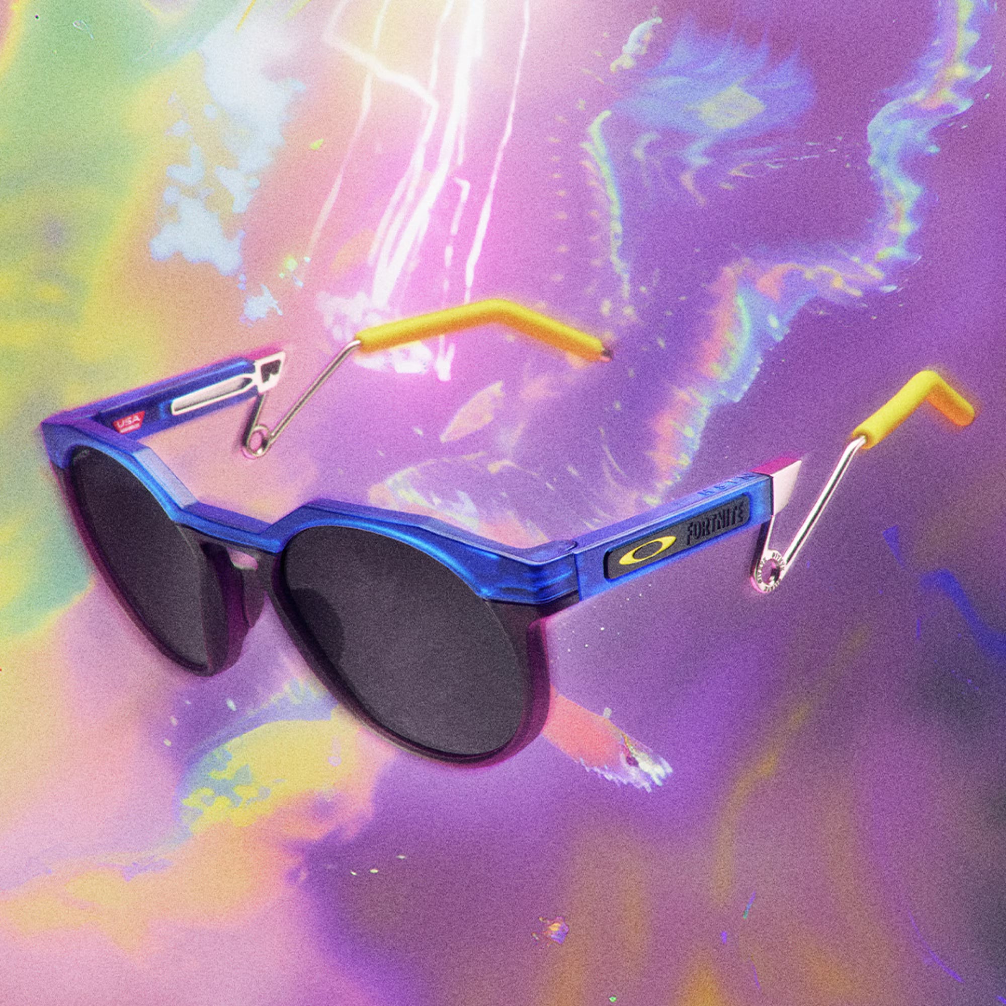 OAKLEY saulesbrilles HSTN Metal trans kristālzils ar prizm melnu lēcu