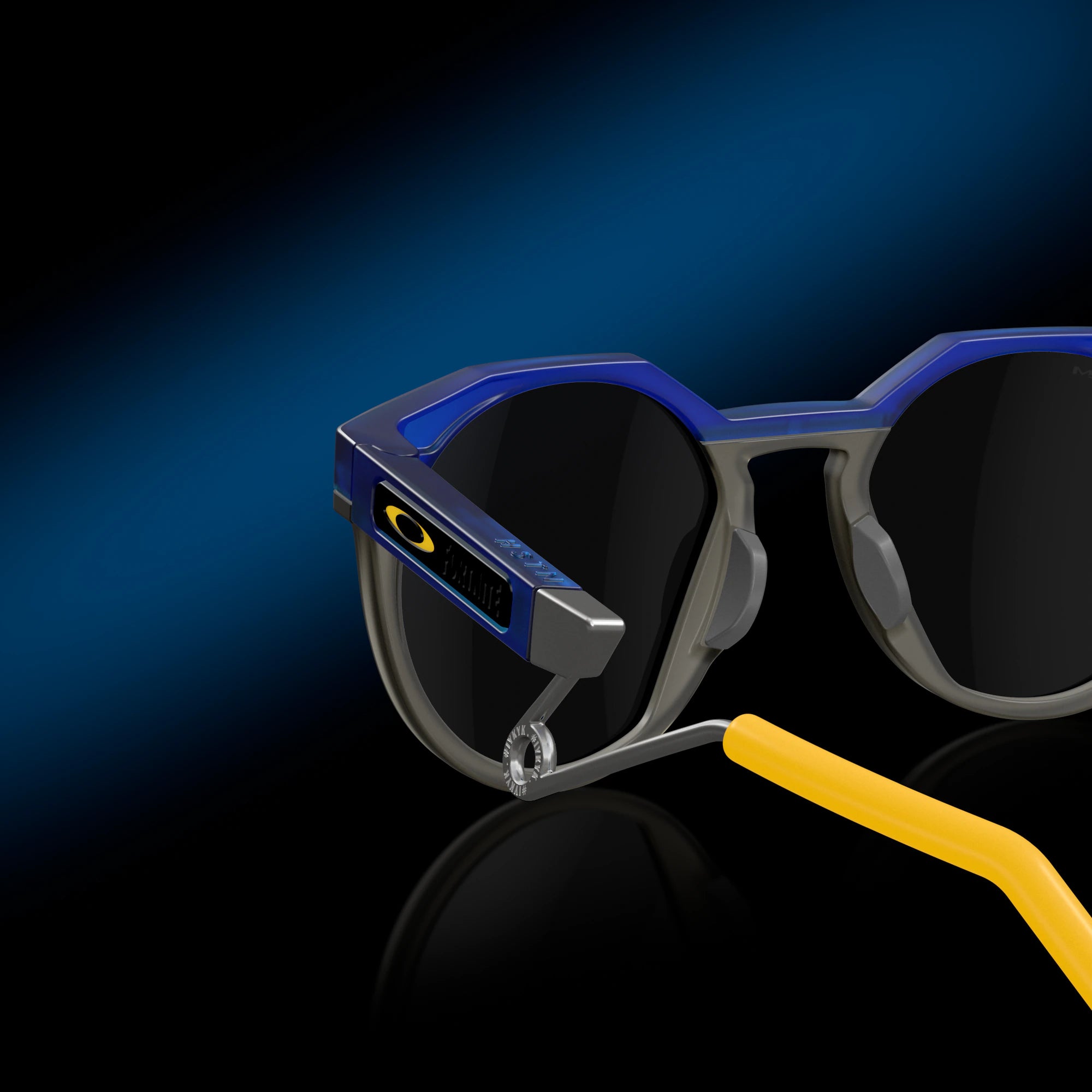 OAKLEY saulesbrilles HSTN Metal trans kristālzils ar prizm melnu lēcu