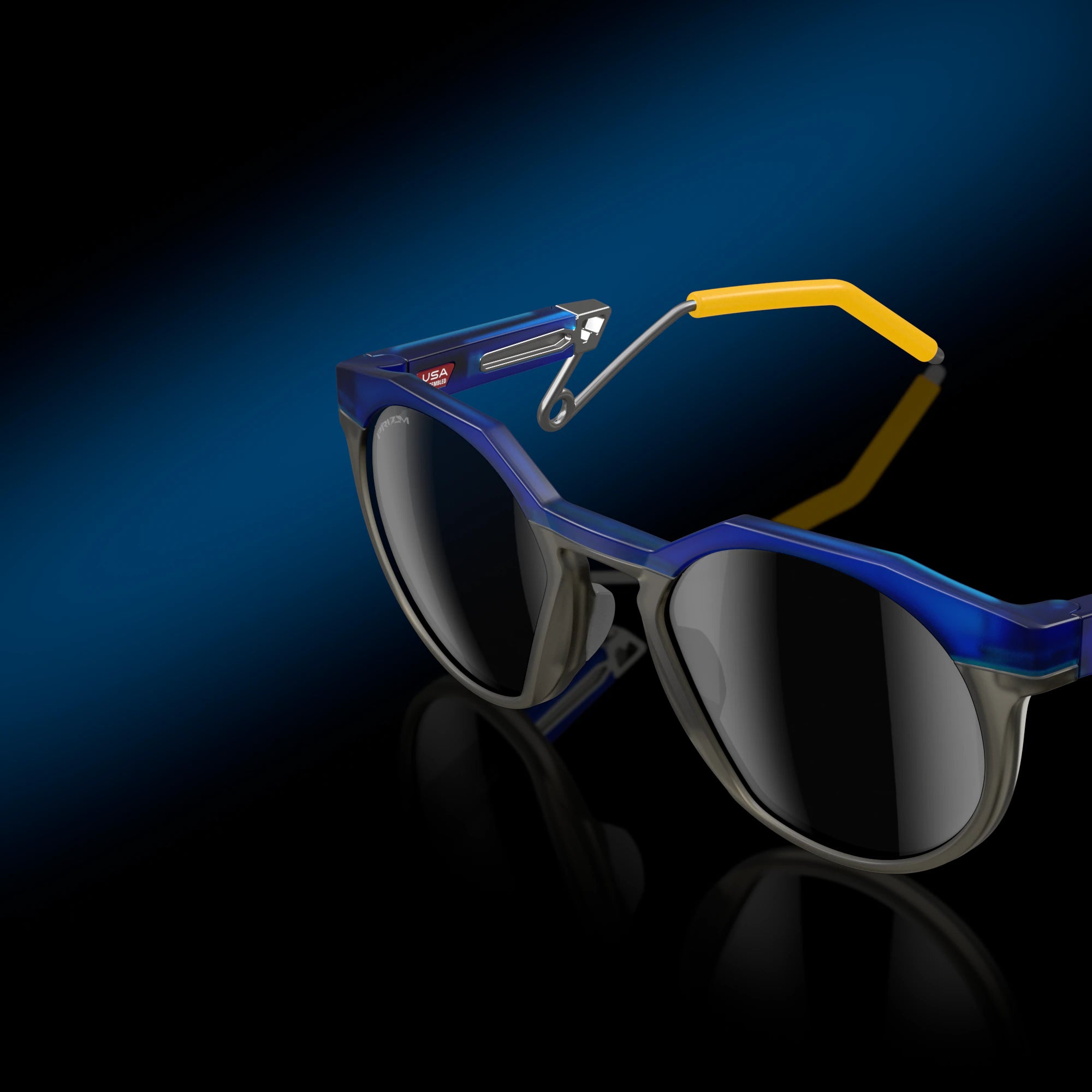 OAKLEY saulesbrilles HSTN Metal trans kristālzils ar prizm melnu lēcu