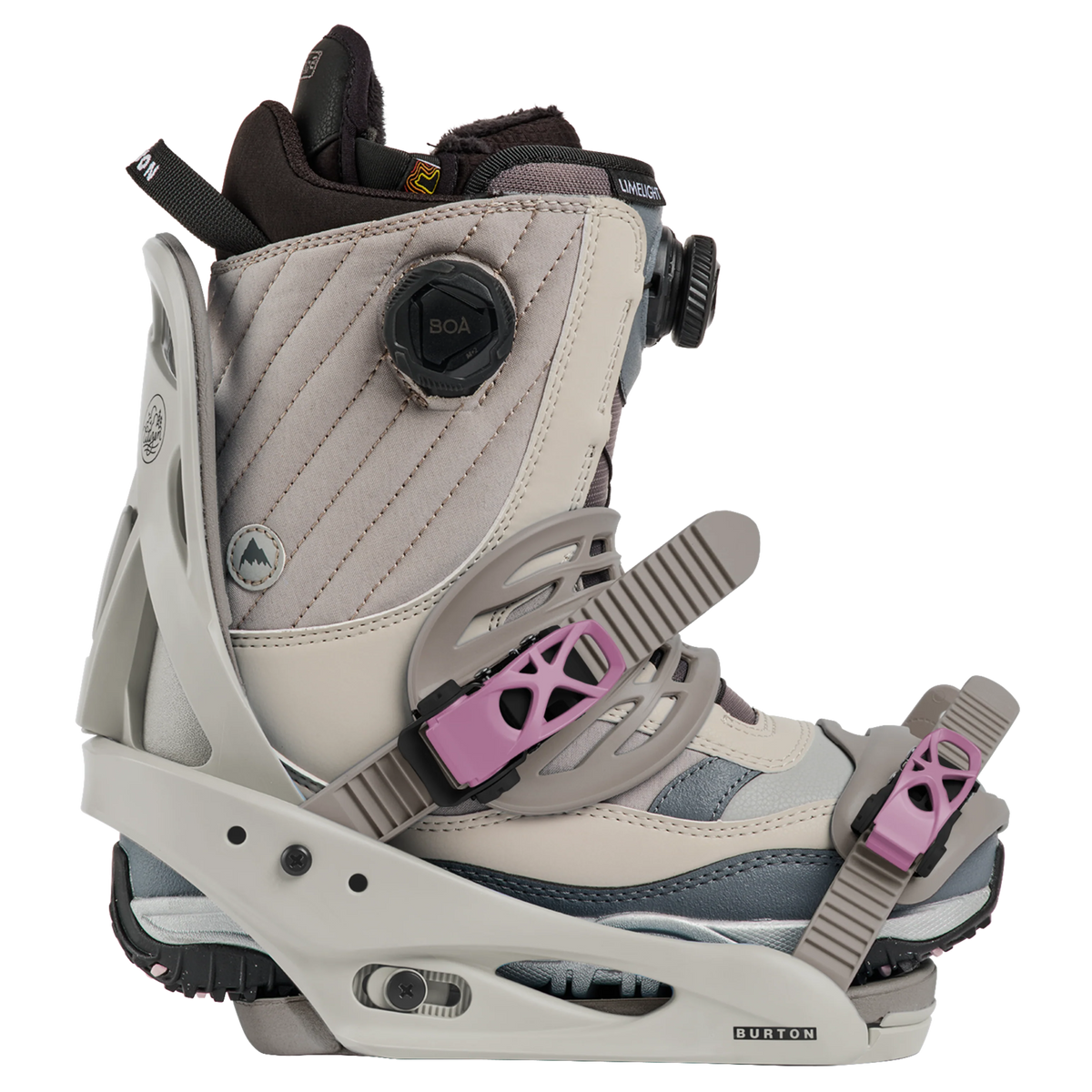 BURTON WMS Citizen grey/pink stiprinājumi