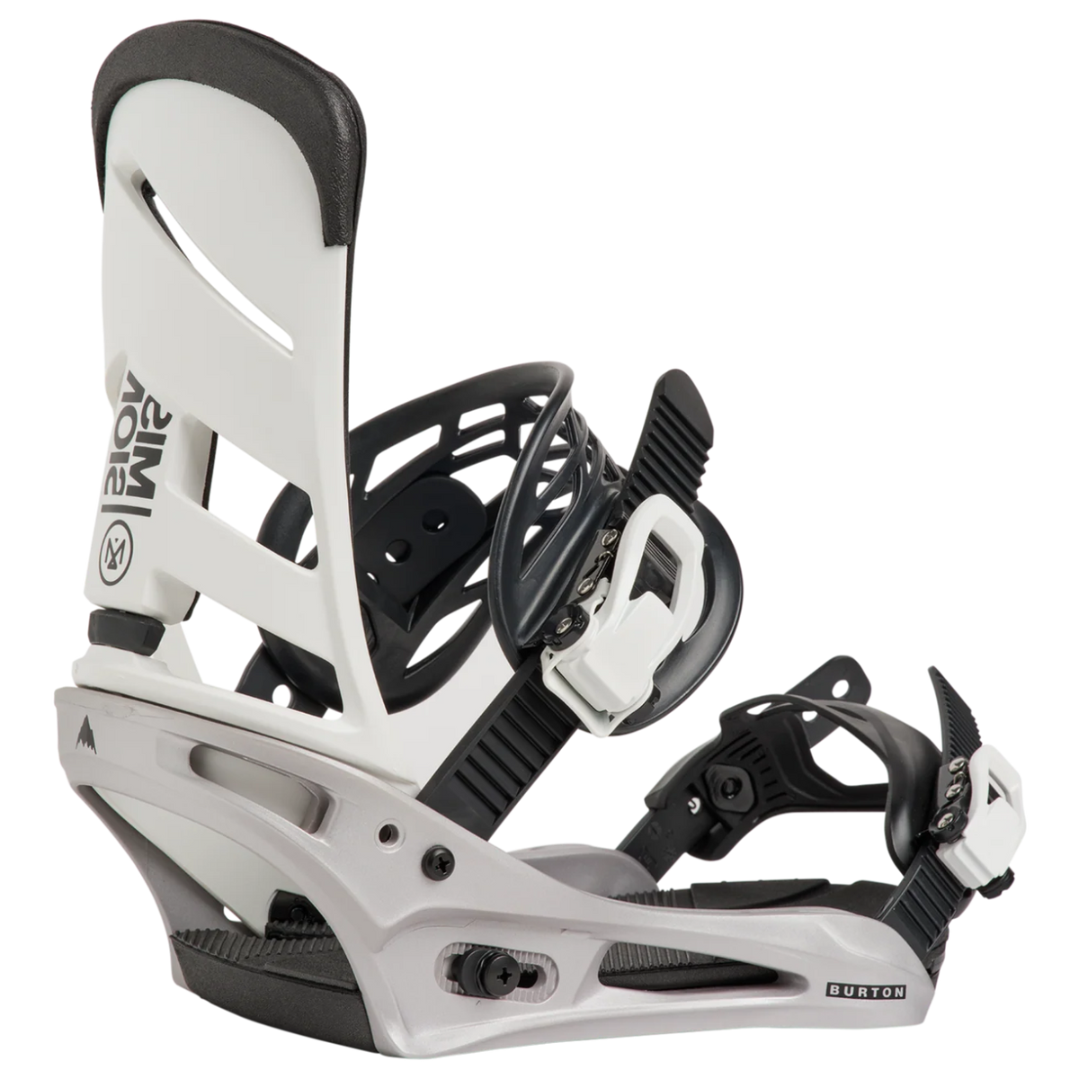 BURTON Mission white/silver stiprinājumi