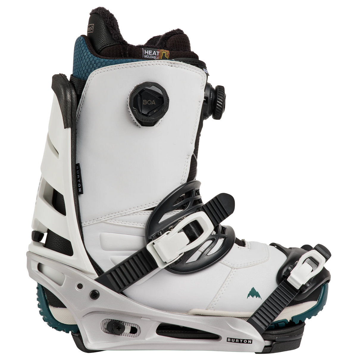 BURTON Mission white/silver stiprinājumi