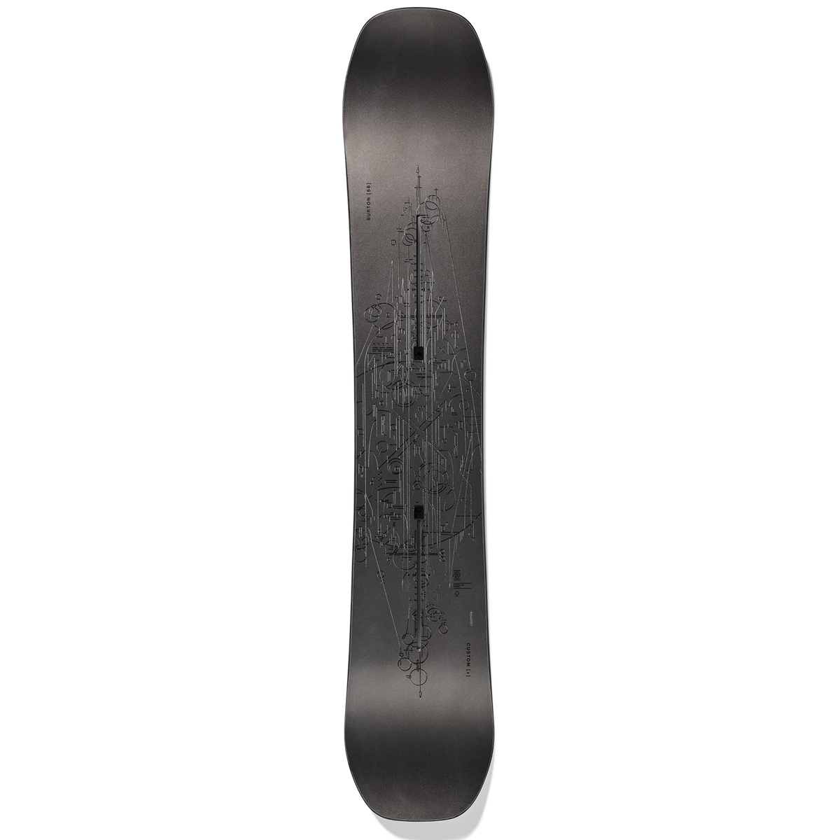BURTON Custom X Wide etched black dēlis