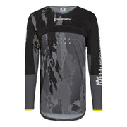 Long-sleeve shirt with Husqvarna branding on a white background