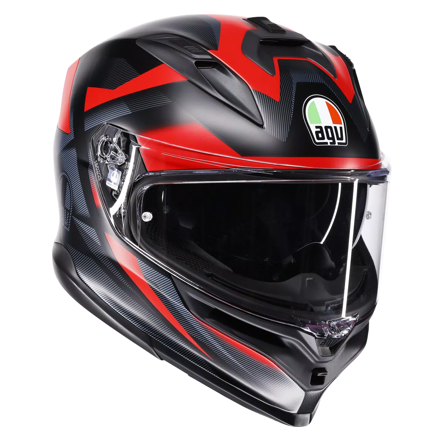 AGV K7 Glimpse matt black/red helmet
