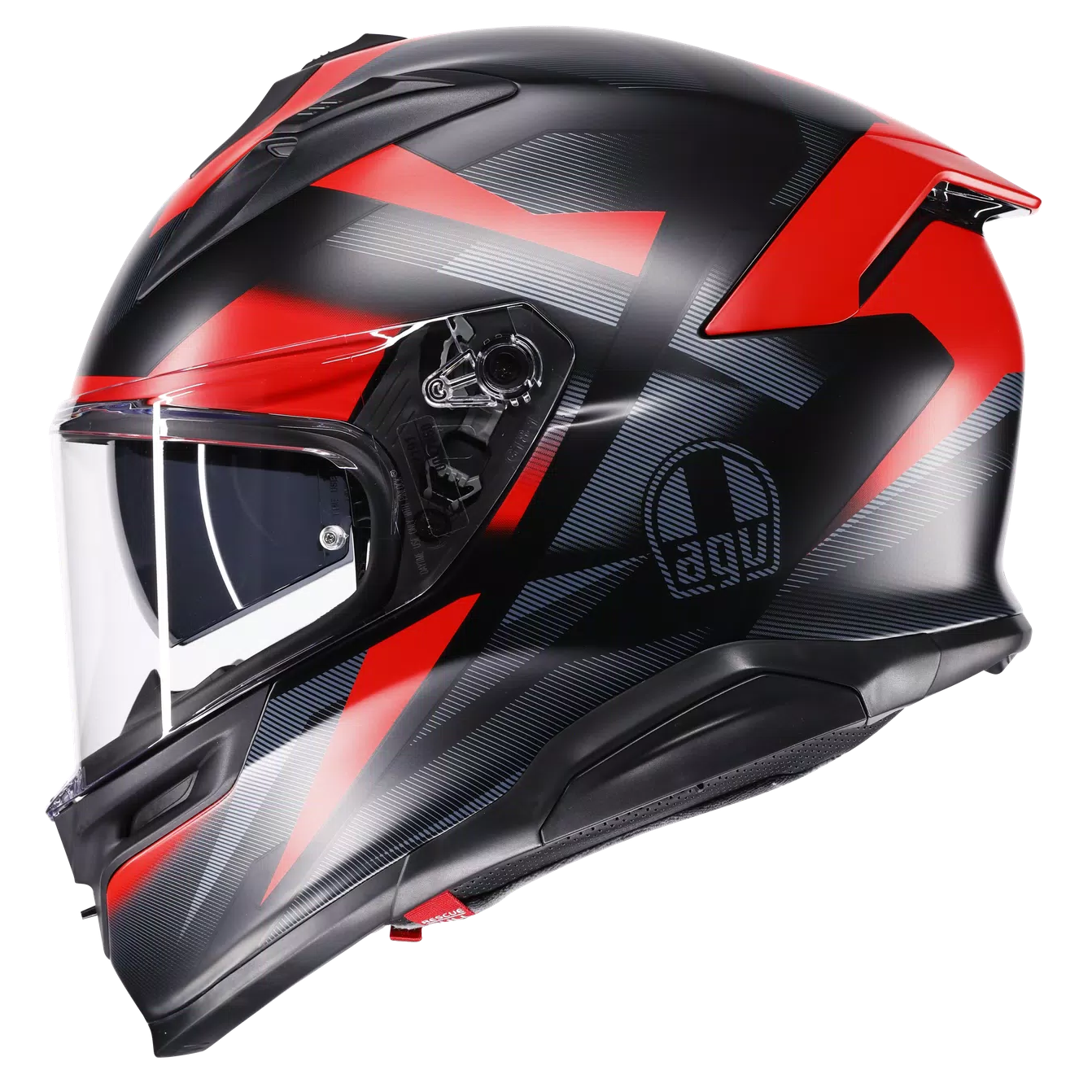 AGV K7 Glimpse matt black/red helmet