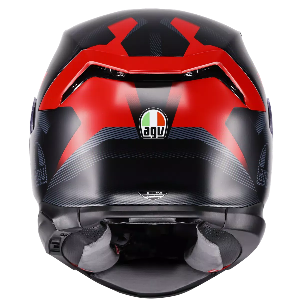 AGV K7 Glimpse matt black/red helmet