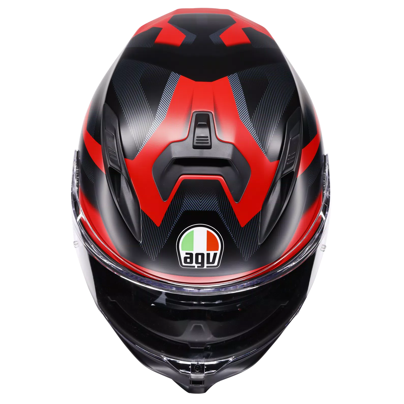 AGV K7 Glimpse matt black/red helmet