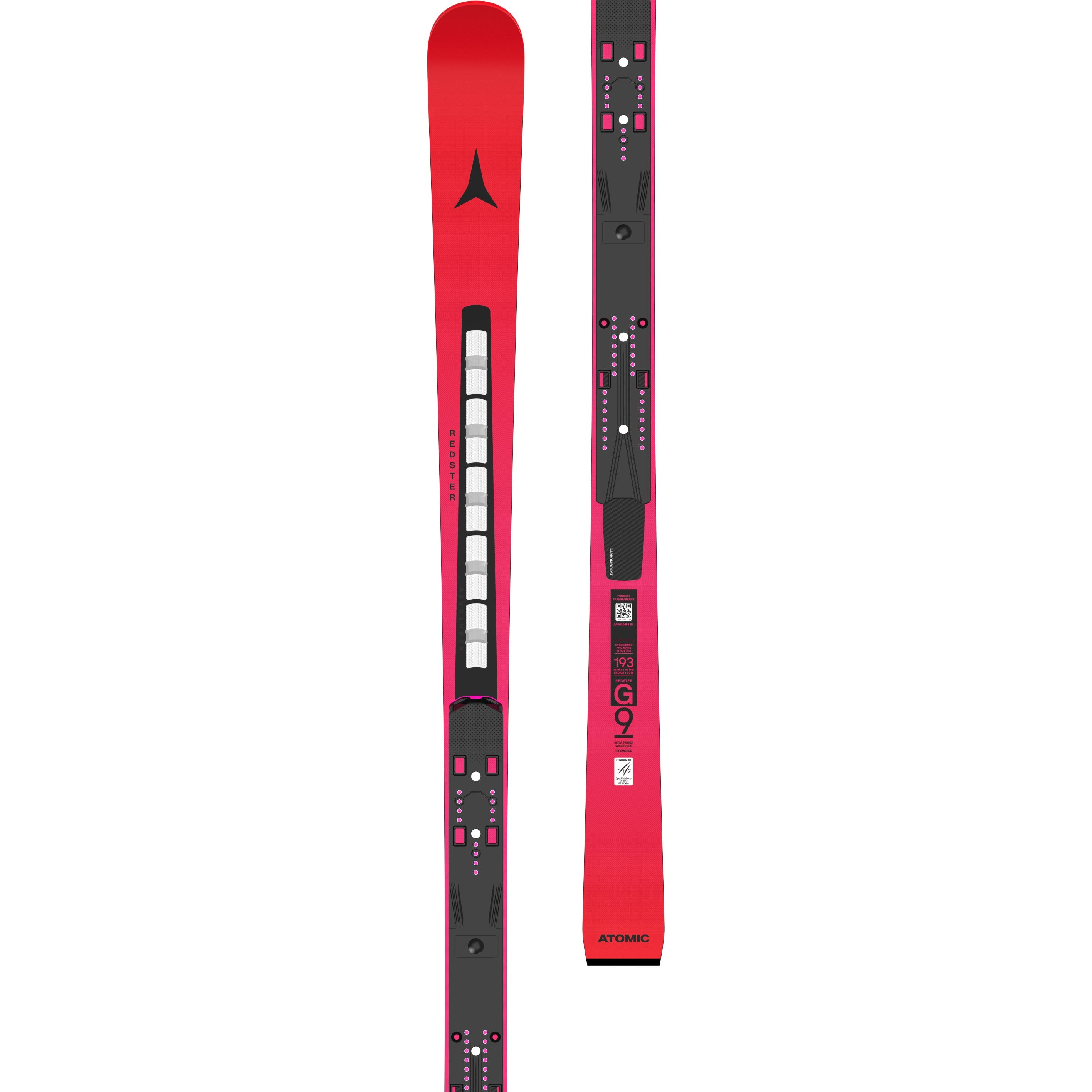 ATOMIC skis Redster FIS G9 NY RVSK M 193 red/violet w/o bindings