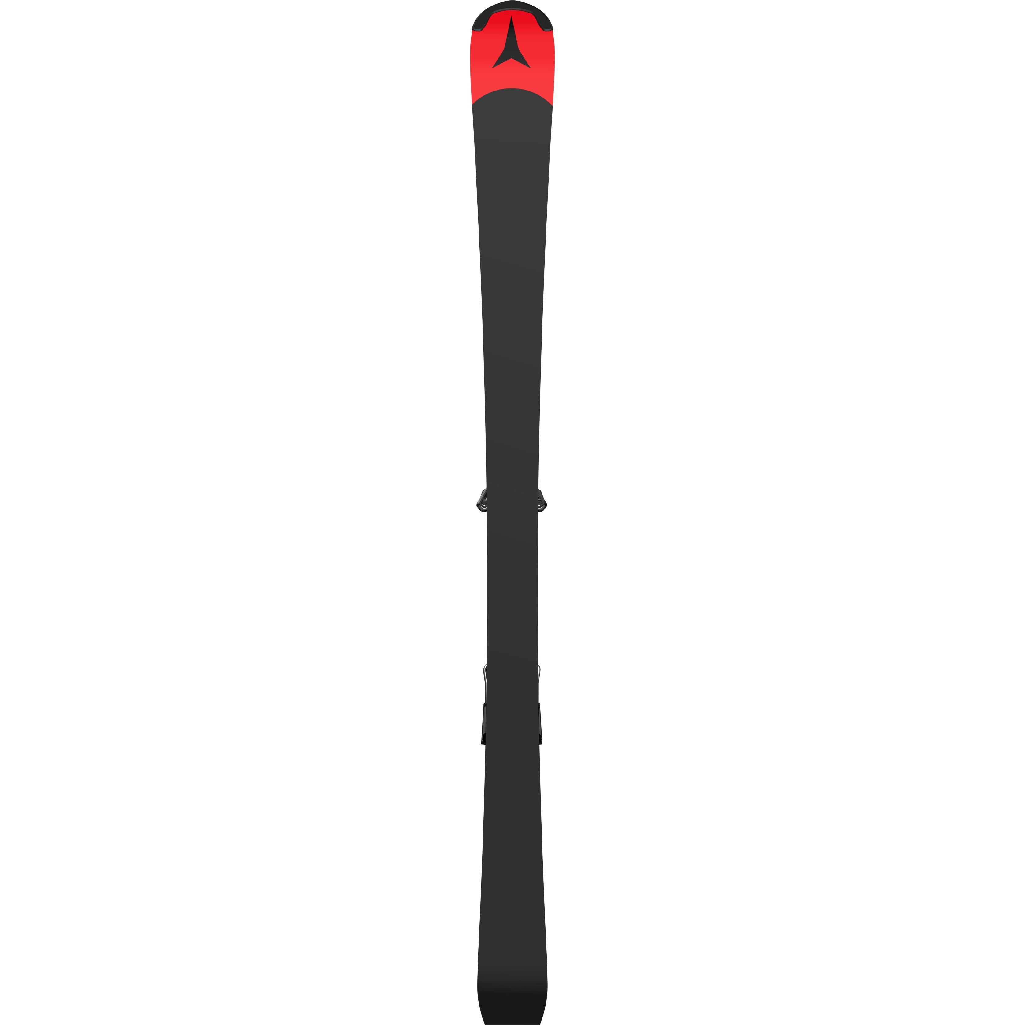 ATOMIC NYI Redster FIS S9 J-RP3 red/bk/pink w/Icon 10 kalnu slēpes ar stiprinājumiem