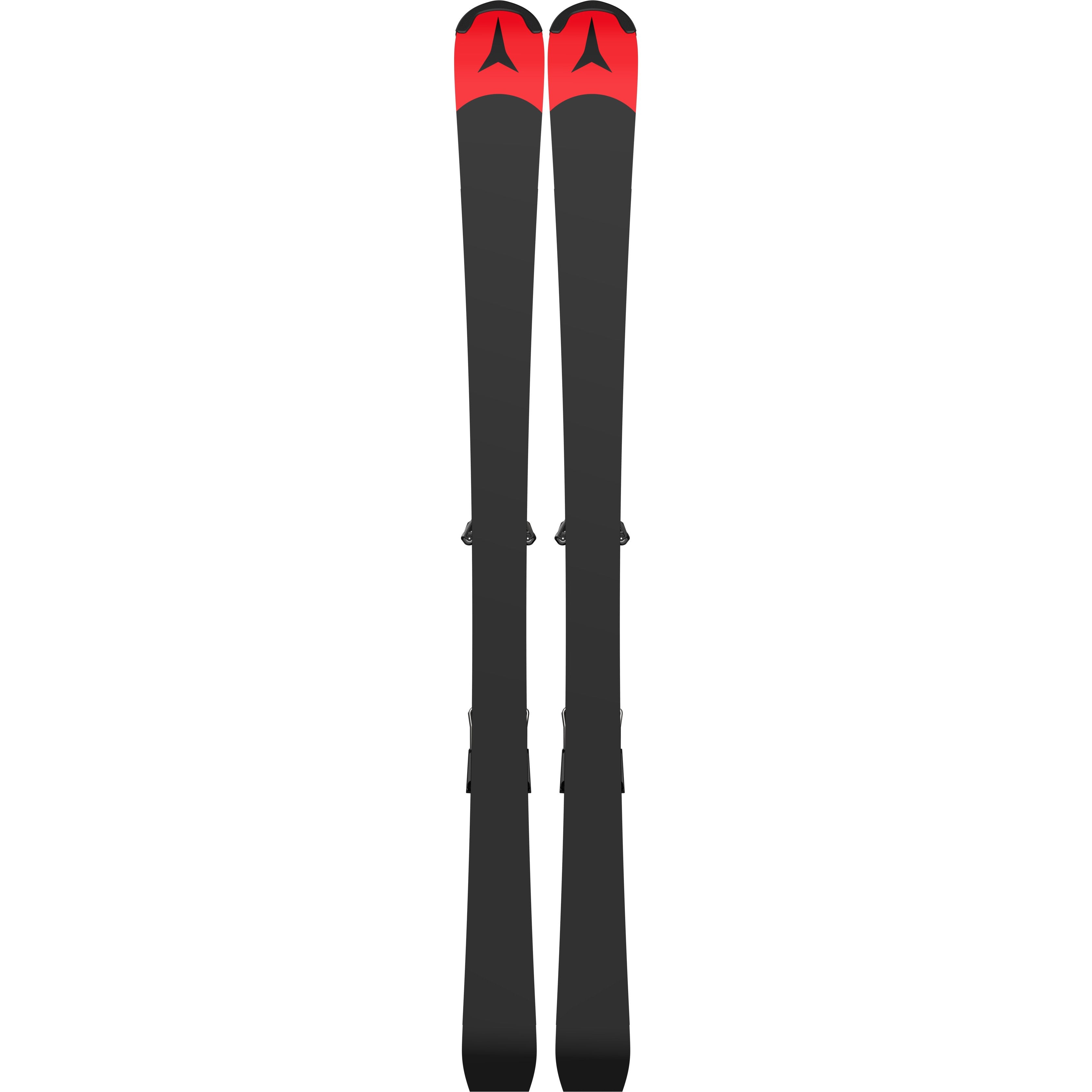 ATOMIC NYI Redster FIS S9 J-RP3 red/bk/pink w/Icon 10 kalnu slēpes ar stiprinājumiem