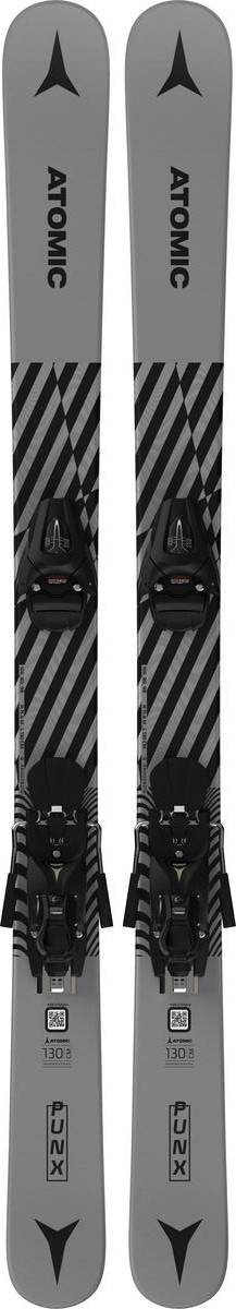 ATOMIC ski set Punx JR grey/black