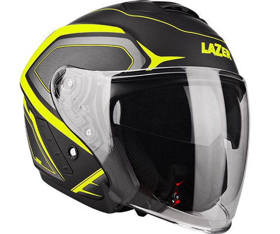 LAZER ķivere Tango Hexa black/yellow matt