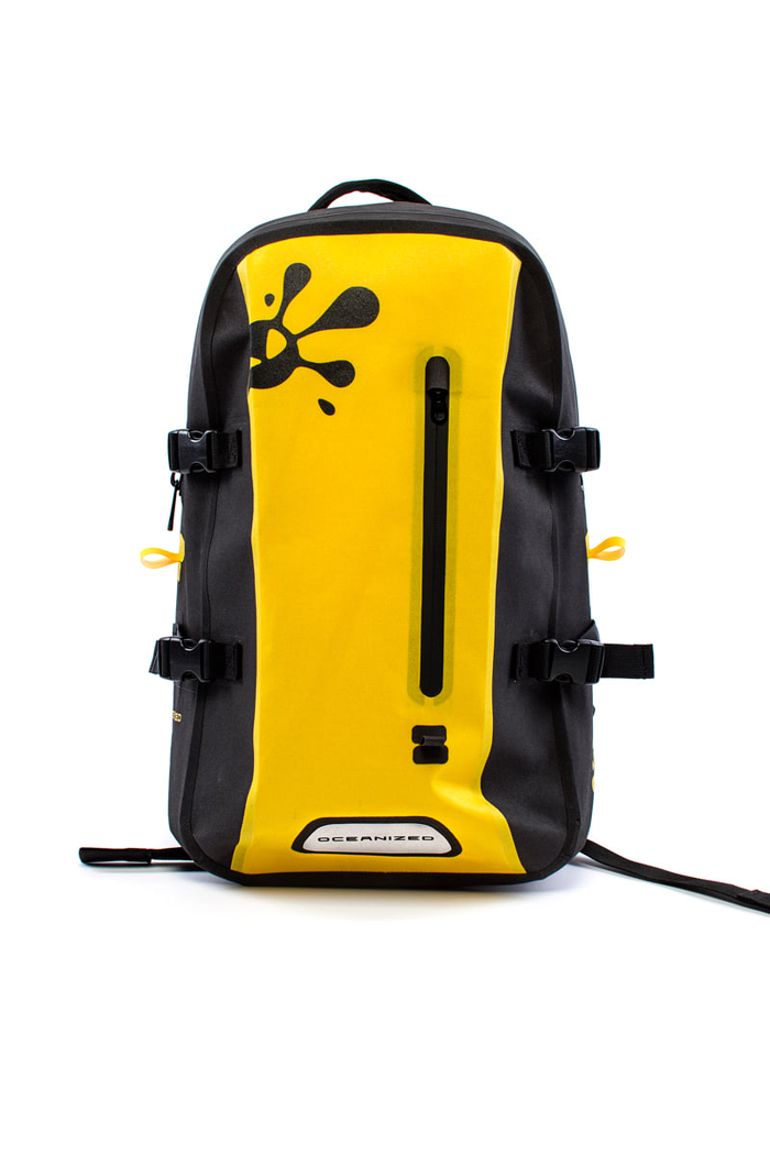 OCEANIZED soma muguras Waterproof Backpack 25L black/yellow