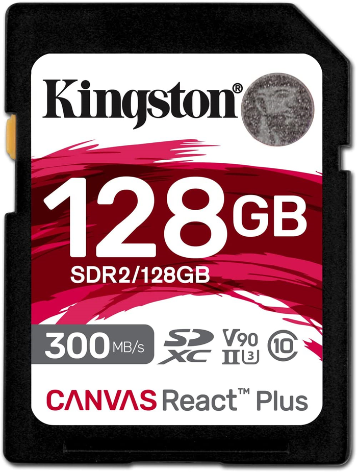 KINGSTON atmiņas karte ar adapteri Canvas React Plus 128GB