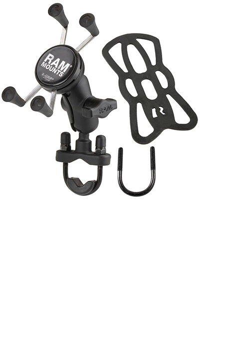 RAM MOUNT kompl Rail Ubolt Uni XGrip ar drošības gumiju