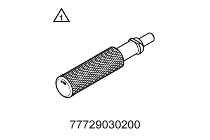HUSQVARNA tool slide in piston pin retainer