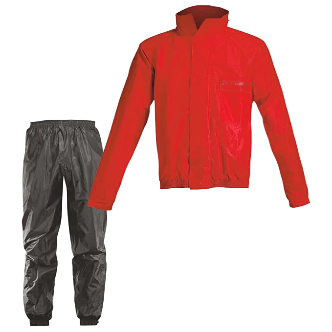 ACERBIS lietus jaka un bikses Logo Rain Suit red/black