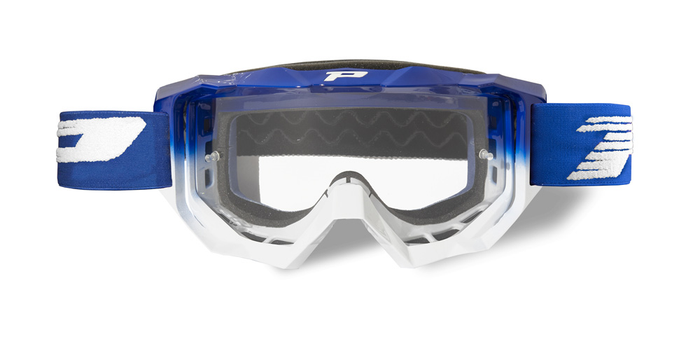 PROGRIP brilles 3200LS blue/white w/clear LS3298