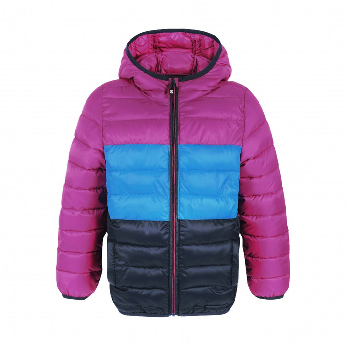 COLOR KIDS ziemas jaka Jacket Quilted w/ Hood Packable violet/blue/black