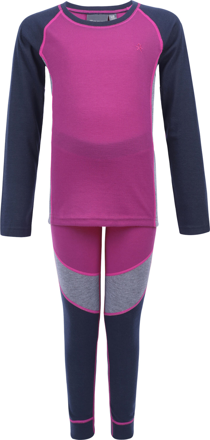 COLOR KIDS termokompl Base Layer pink/dark blue