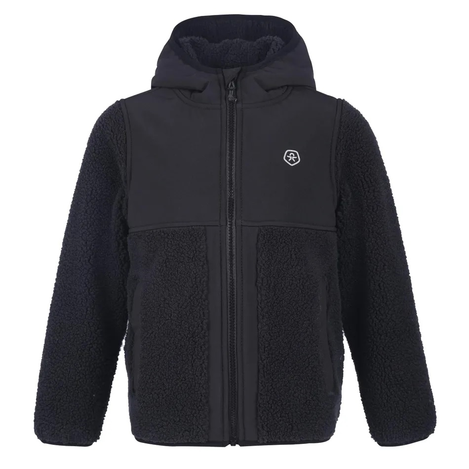 color-kids-jaka-teddy-fleece-jacket-black
