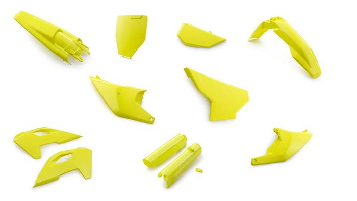 HUSQVARNA plastmasu kompl MX 125-450 '23 yellow