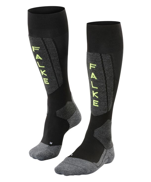 FALKE zeķes SK5 Silk black/grey/green