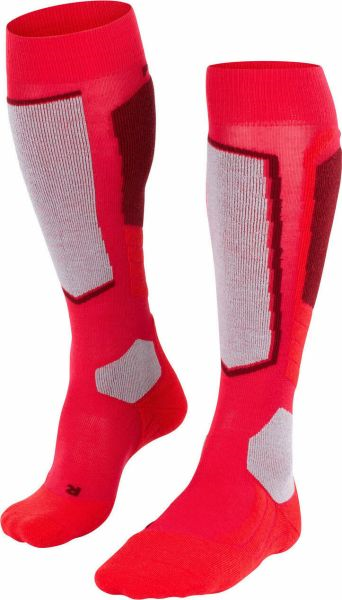FALKE zeķes SK2 W Wool pink/grey/red
