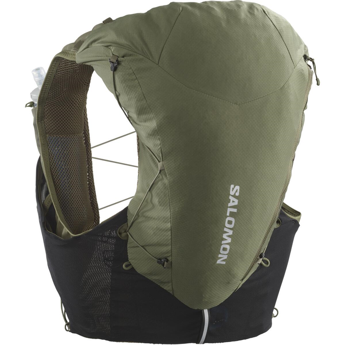 SALOMON veste ar hidrantiem Adv Skin 12 Set dark green/black