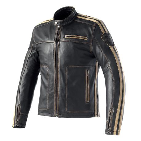 CLOVER ādas jaka Rebel 2 black/brown