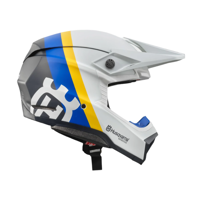 HUSQVARNA ķivere Moto 10 Spherical Railed blue/yellow/white