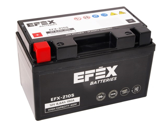 EFEX battery EFX-Z10S 12V 8.6 Ah /YTZ10S