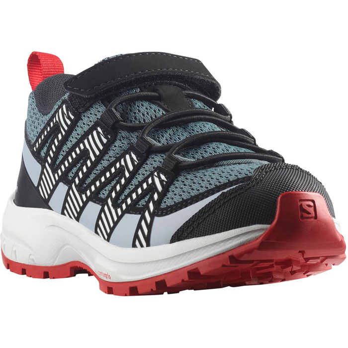 SALOMON shoes XA Pro V8 K stormy weather/zen blue/goji berry