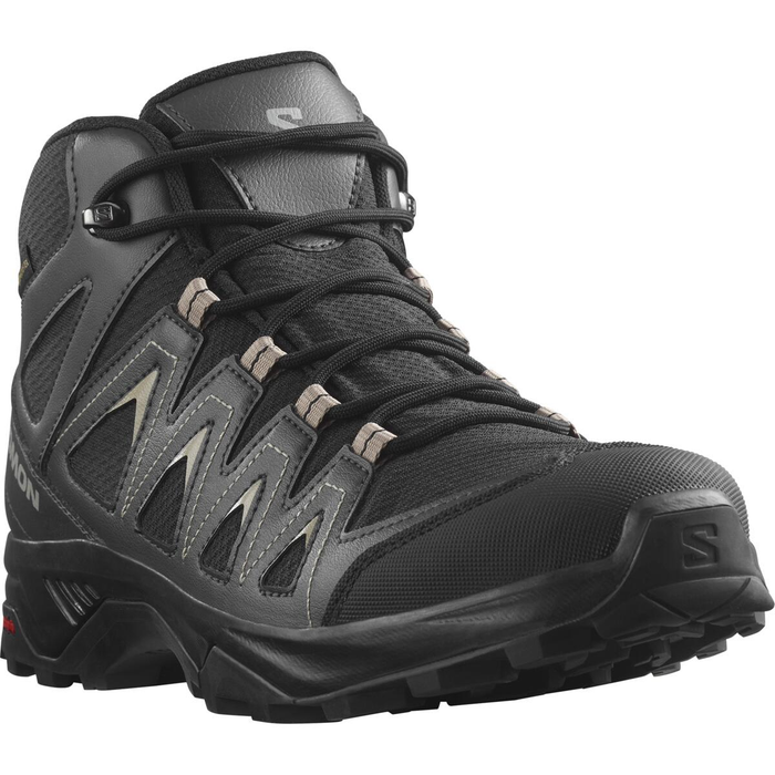 SALOMON shoes X Braze Mid GTX black/phantom/vintage khaki