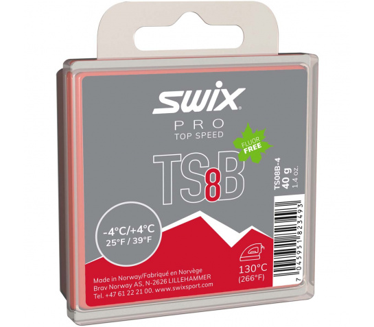 SWIX vasks TS8B Red +4/-4 40g