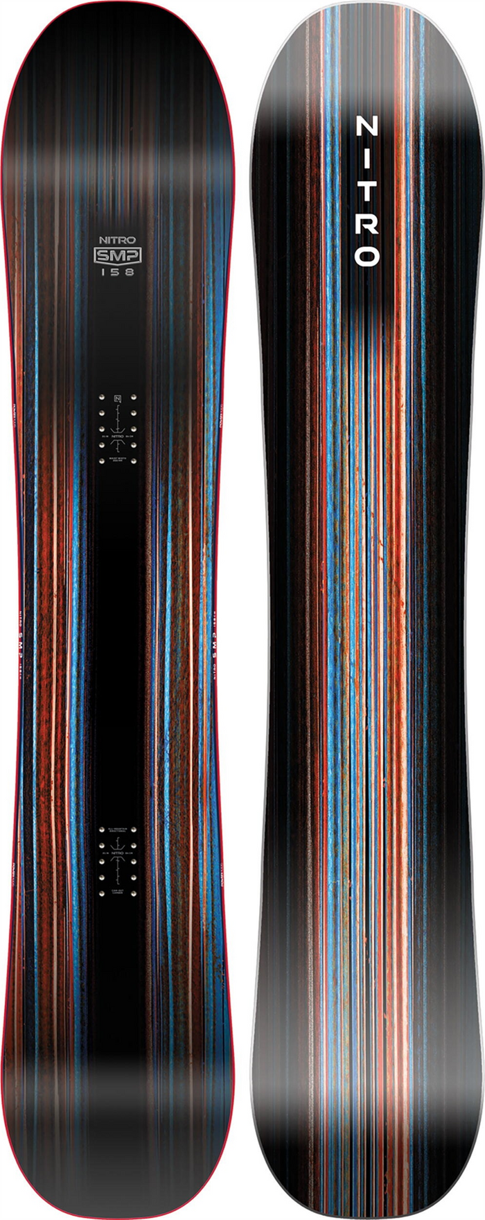 NITRO snowboard SMP black/red/blue