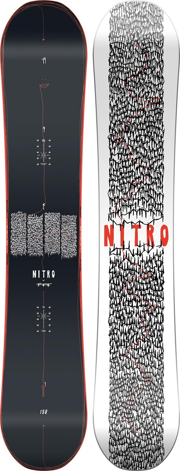 NITRO snowboard T1 x FFF