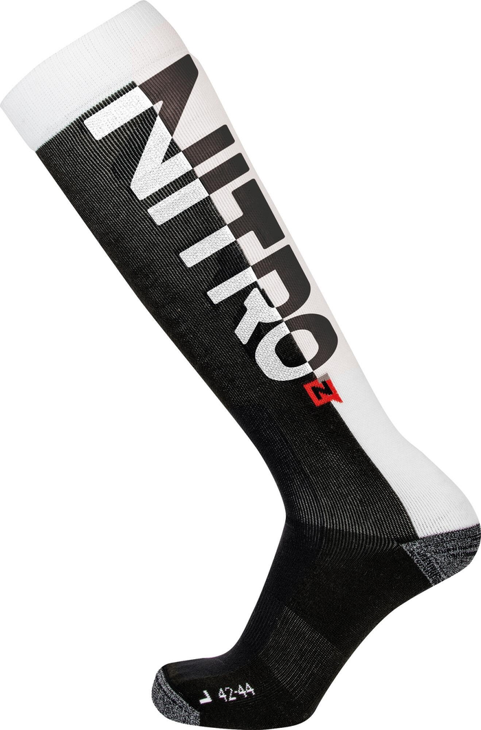 NITRO zeķes Cloud 3 white/black raw