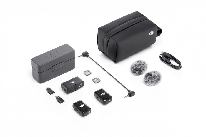 DJI mikrofons Mic 2  (2 TX + 1 RX + Uzlādes stacija)